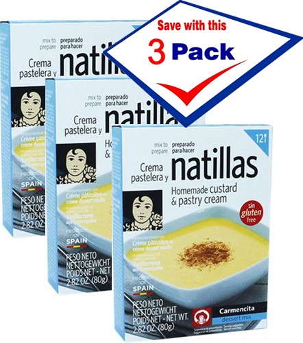 Natilla by Carmencita 12 servings. 2.82 oz Imported from Spain Pack of 3